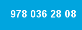 978 036 28 08 978 036 28 08